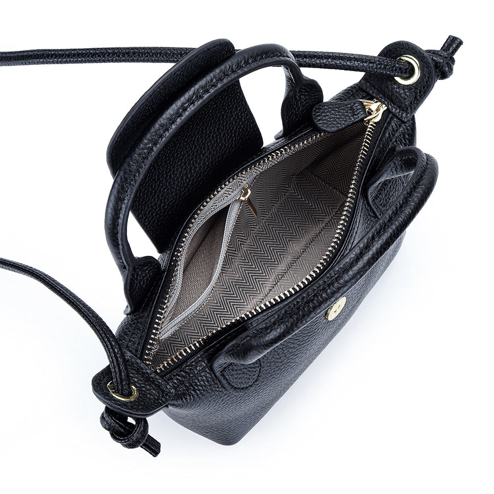 Women's Top Layer Cattlehide Leather Fashion Simple Crossbody Bags