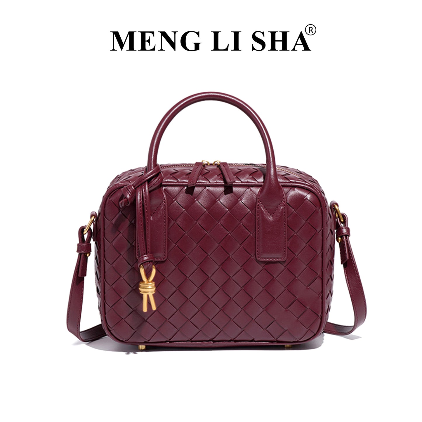 Trendy Classic Hand-woven Boston Pillow Portable Shoulder Bags