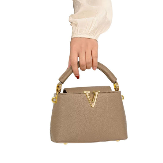 Women's High-grade Lychee Pattern Leather Summer Fashionable Crossbody Bags