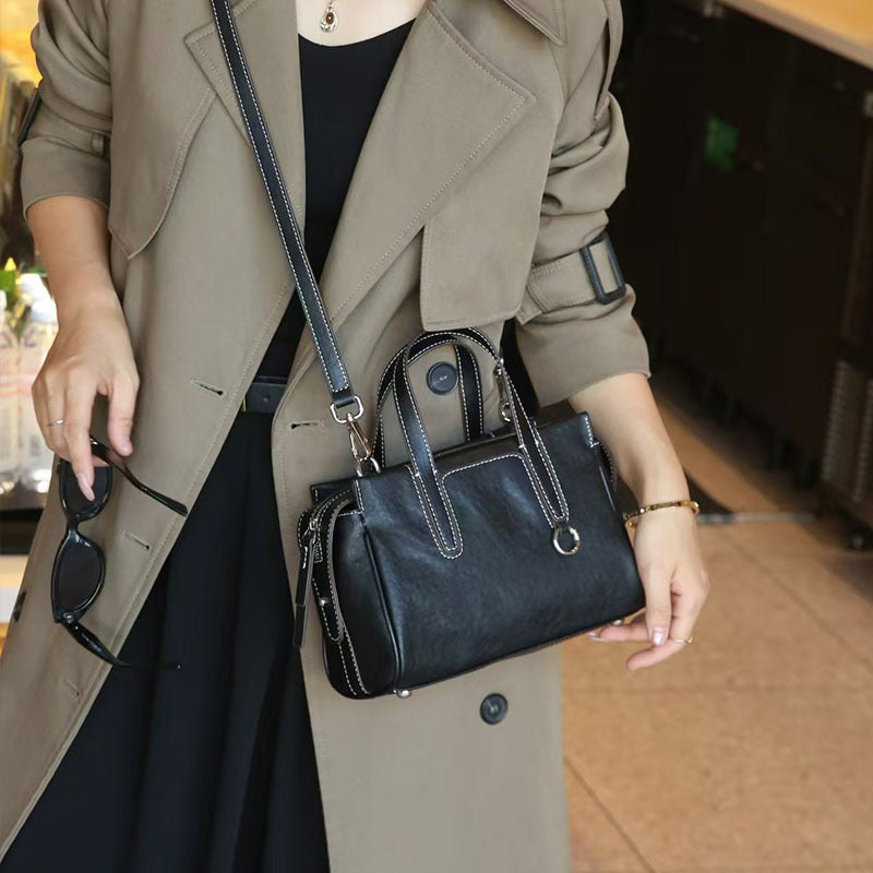 New Women's Genuine Leather Bowling Fashion Bags