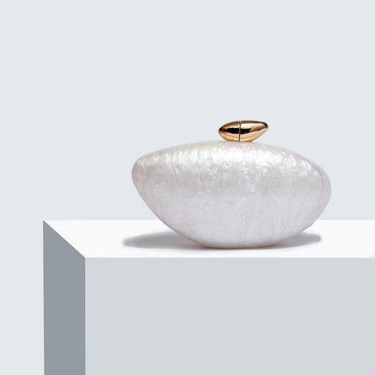 Fashion Gift Acrylic Glossy Goose Egg Evening Bags