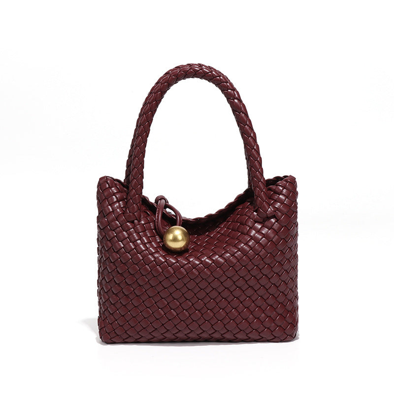 Women's French Style Woven Advanced Texture Handmade Bags