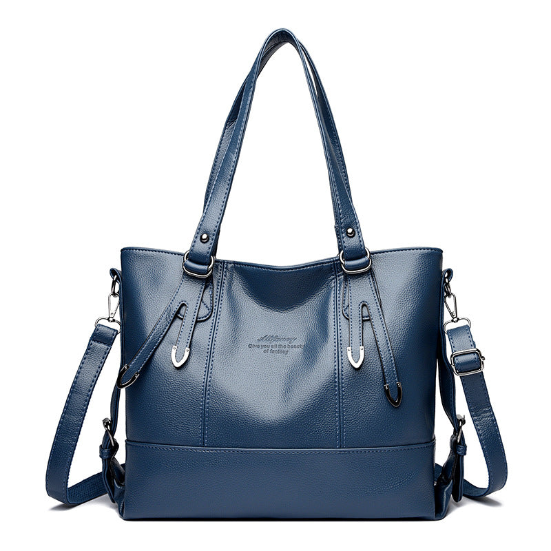 Casual Classy Women's Leather Underarm Large Bags