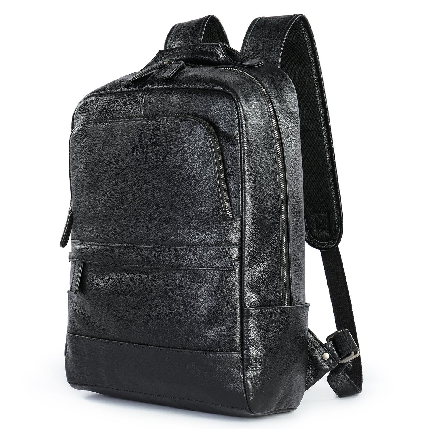 Men's Leather Cowhide Retro Large Capacity Business Backpacks