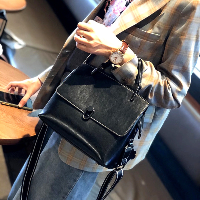 Women's Commuter Genuine Leather Fashionable High-grade Crossbody Bags