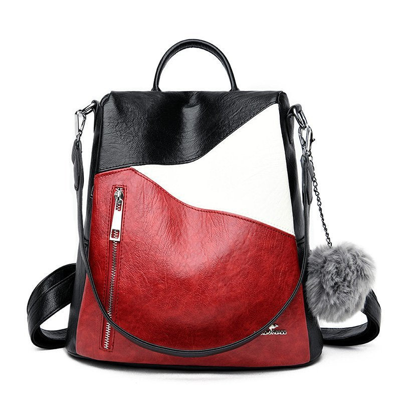 Trendy Women's Fashion Color Contrast Design Shoulder Bags