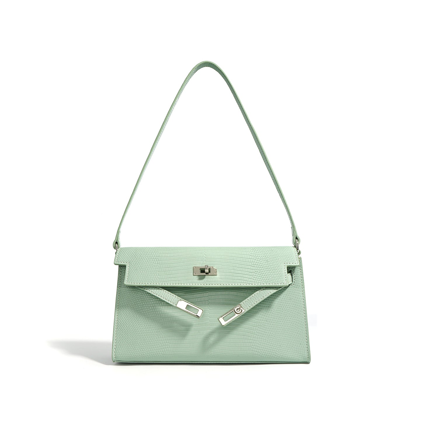 Women's Kelly Lizard Pattern Genuine Leather Fashionable Shoulder Bags