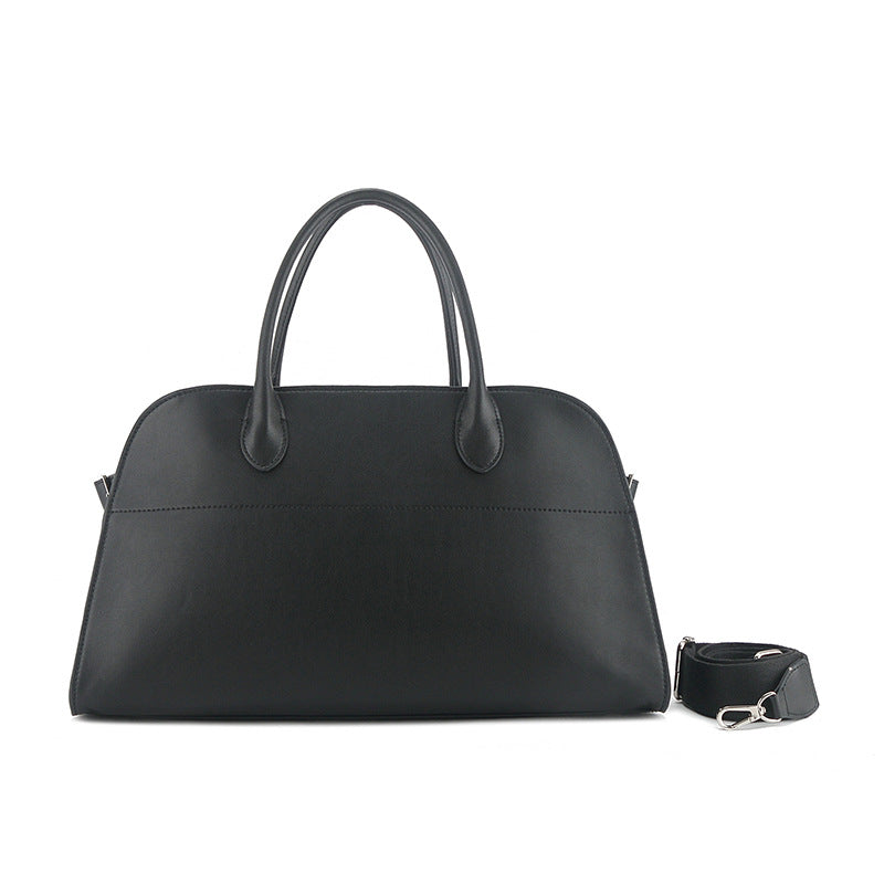 Women's Horizontal Cowhide Large Capacity Commuter Handbags