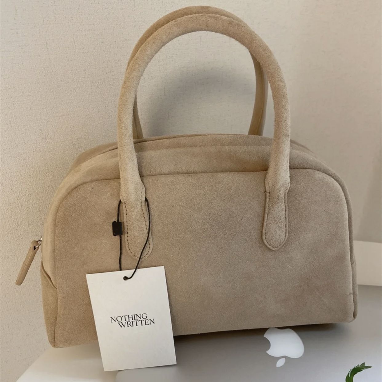 Trendy Glamorous Niche Boston Cowhide Suede Handbags