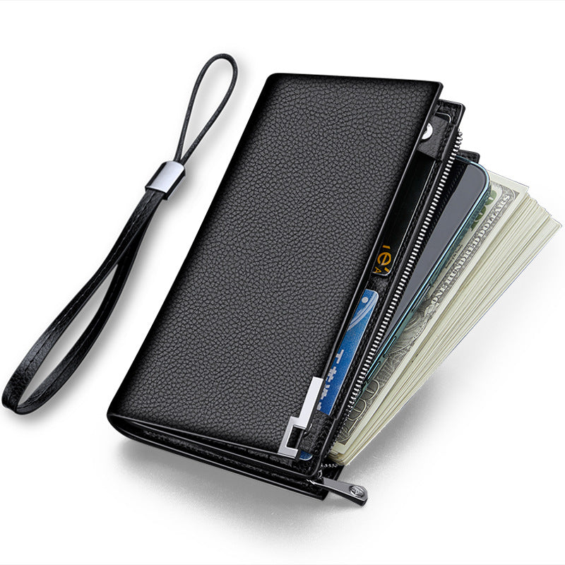 Men's Emperor Paul Long Genuine Leather Large Capacity Men's Wallets