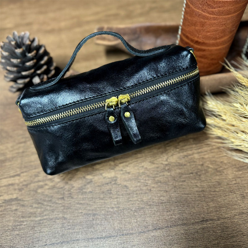 Women's Genuine Leather First Layer Cowhide Niche Crossbody Bags