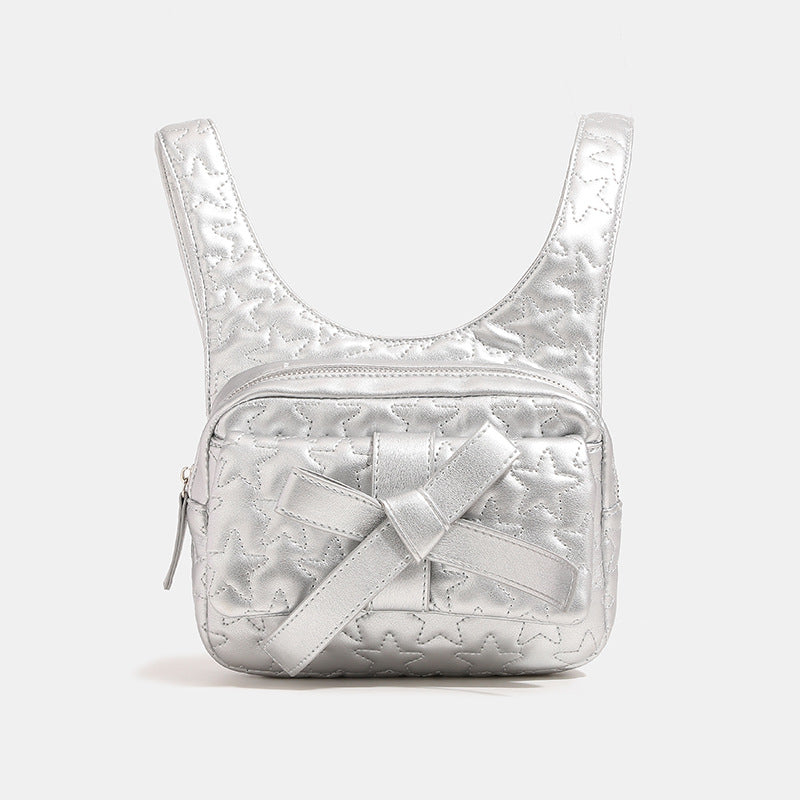 Women's Bow Summer Commuter Chain High-grade Backpacks