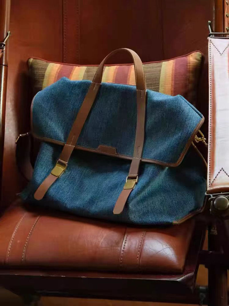 Fashion Casual Versatile Lu Canvas Denim Backpacks