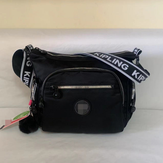 Spring Monkey Mesh Purple Series Nylon Crossbody Bags