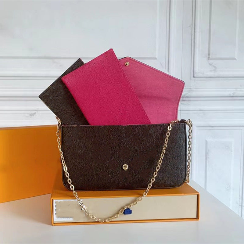 Women's Donkey Presbyopic Three-in-one Chain Genuine Leather Bags
