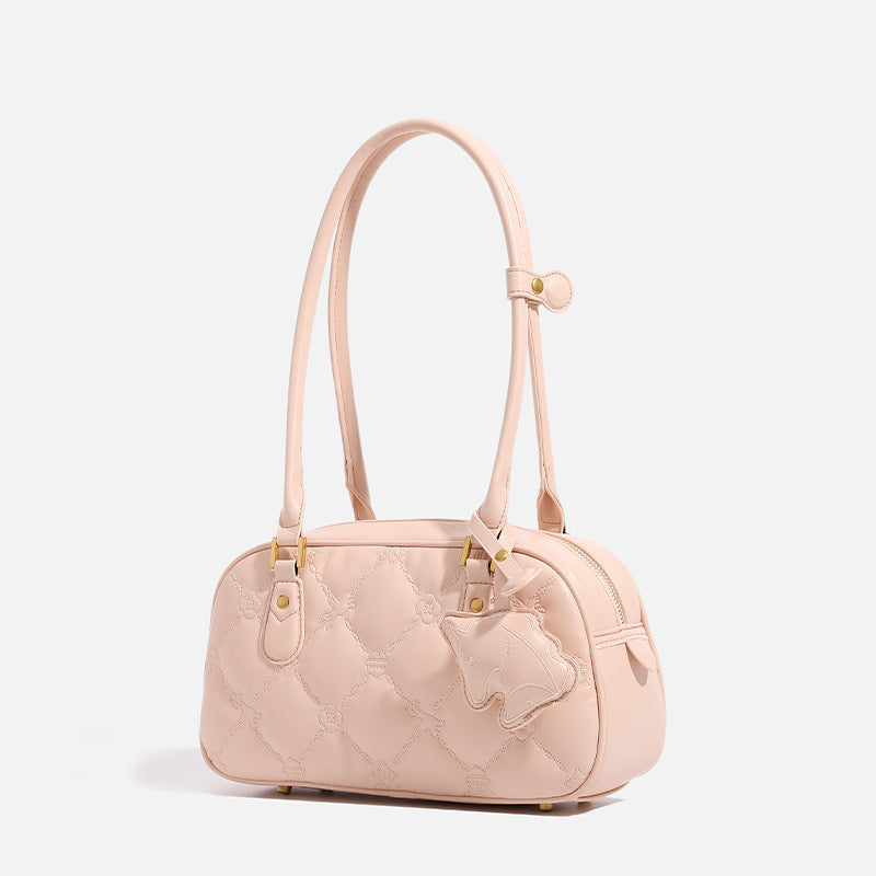 Women's Style Light Luxury Rhombus Baguette Large Shoulder Bags