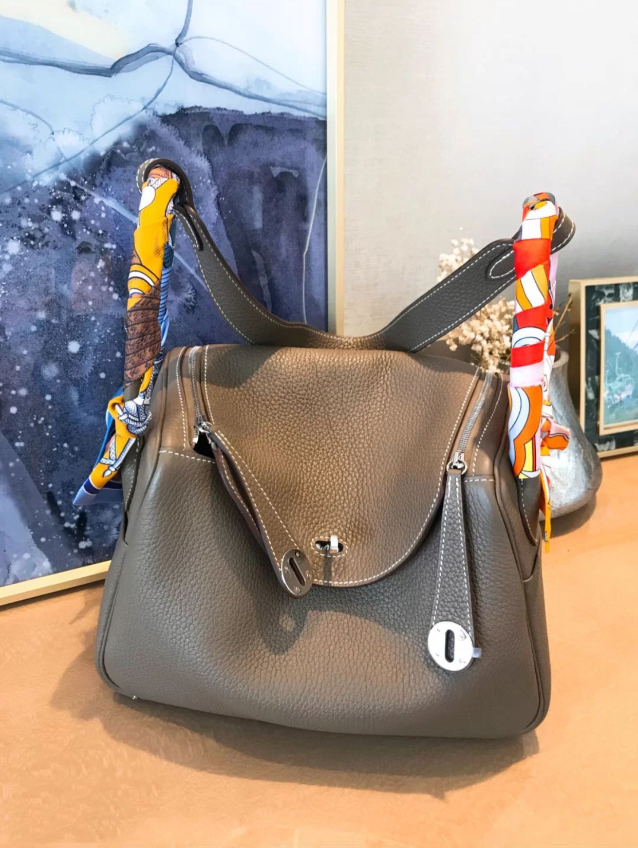 Women's Layer Cowhide Lindy Gold Doctor Portable Bags