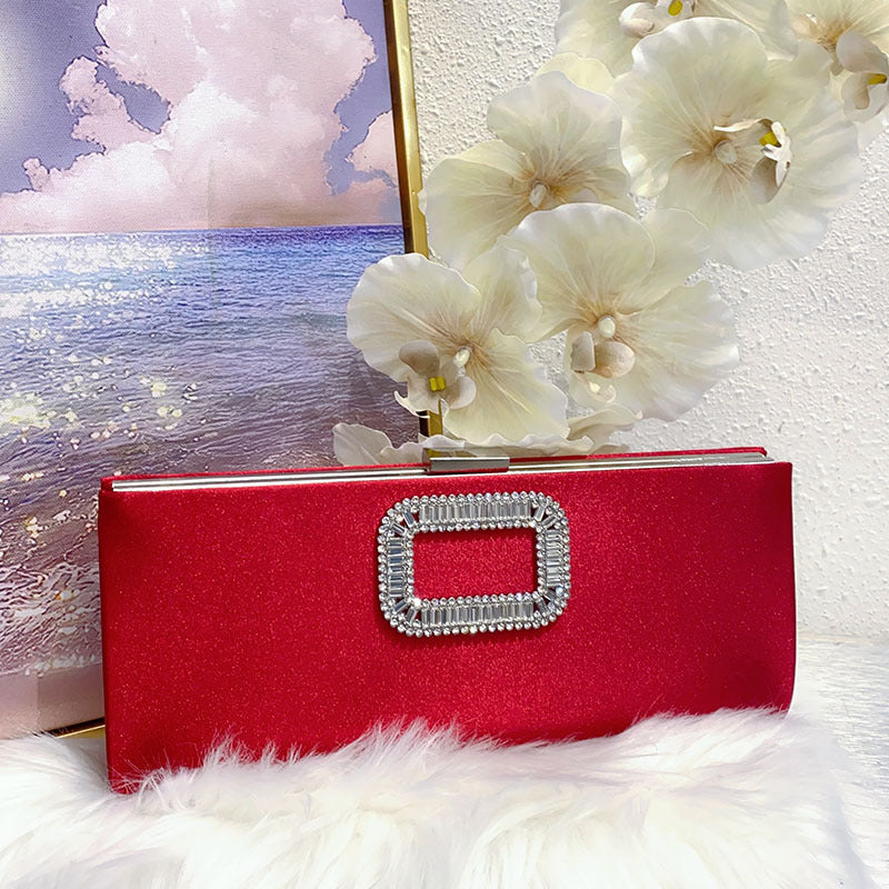 Women's Fashion Elegant Graceful Simple Rhinestone Dinner Crossbody Bags