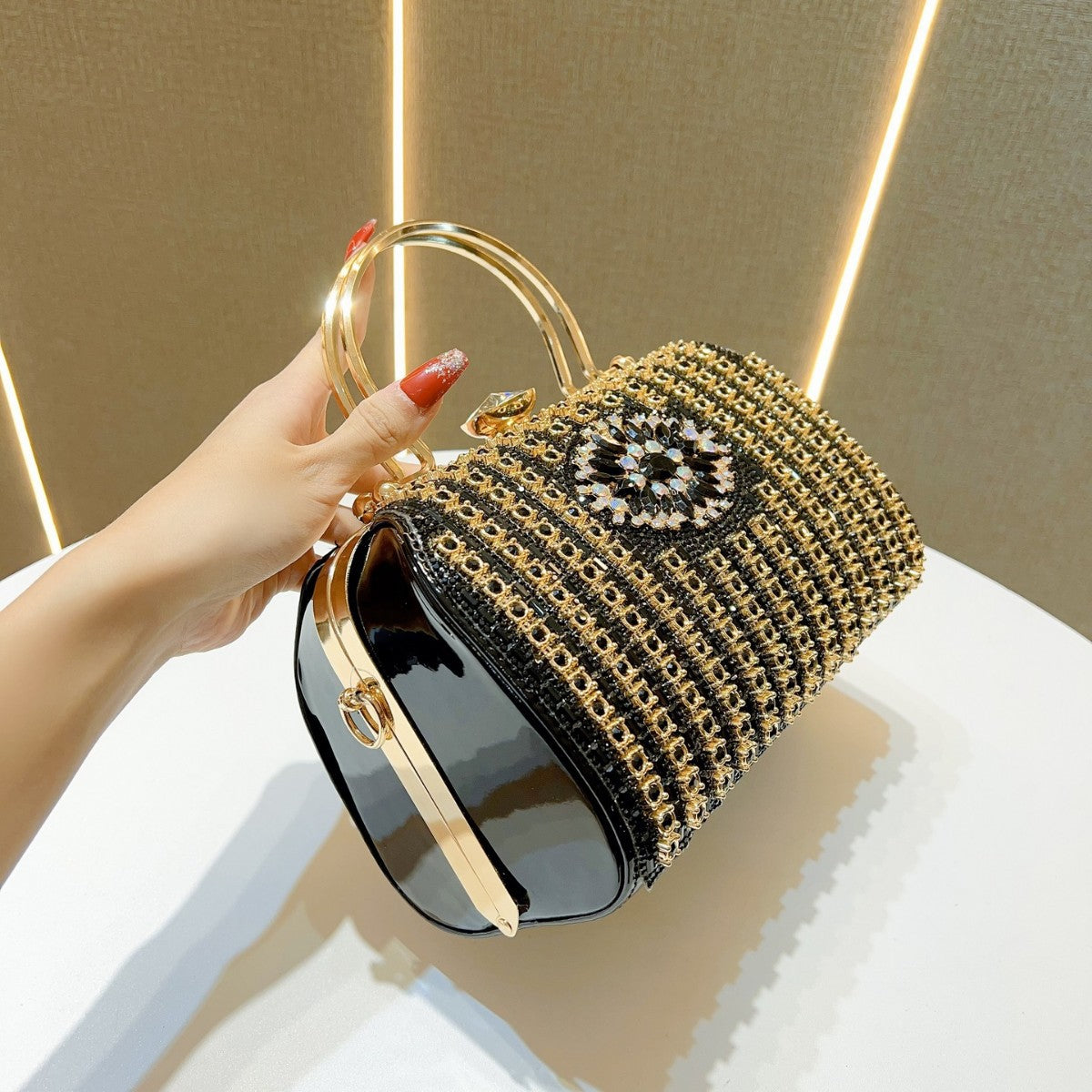 Dinner Dress Banquet Premium Full Diamond Handbags