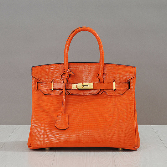 Women's Lizard Pattern Genuine Leather First Layer Crossbody Bags