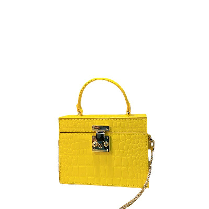 Women's New Elegant Box Chain Portable Bags
