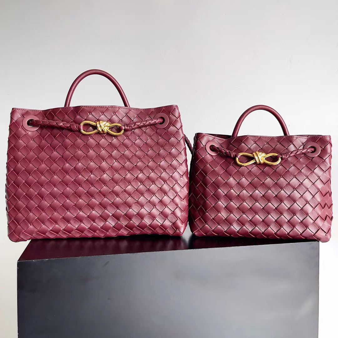 Unique Authentic Leather Weave Versatile Large Shoulder Bags