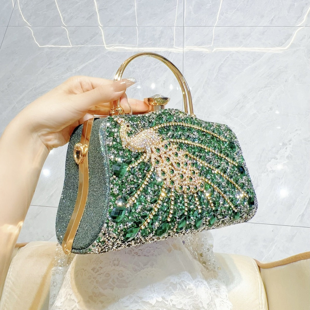 Full Diamond High-grade Party Dinner Banquet Shoulder Bags