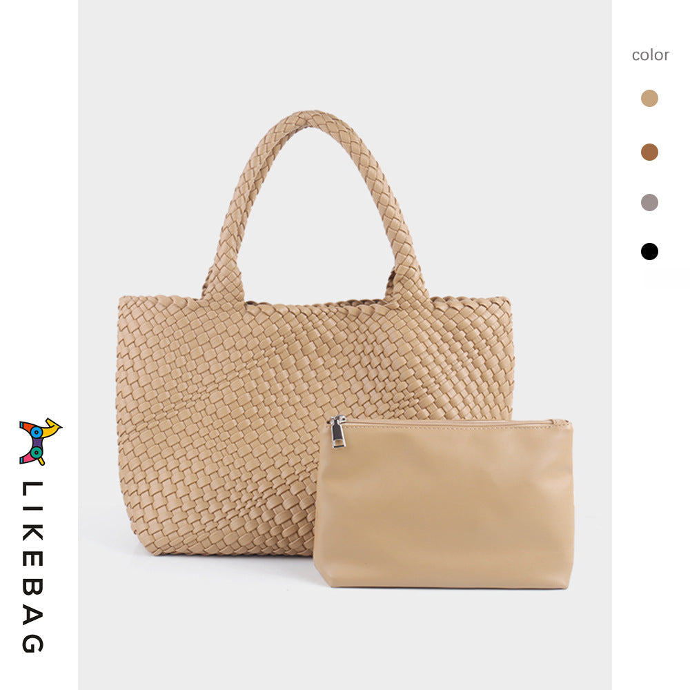 Women's Handmade Woven Trendy Large Capacity Portable Crossbody Bags