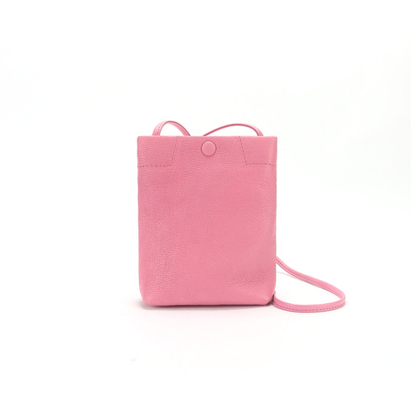 Women's Sheepskin Mobile Minority Simple Mini Shoulder Bags