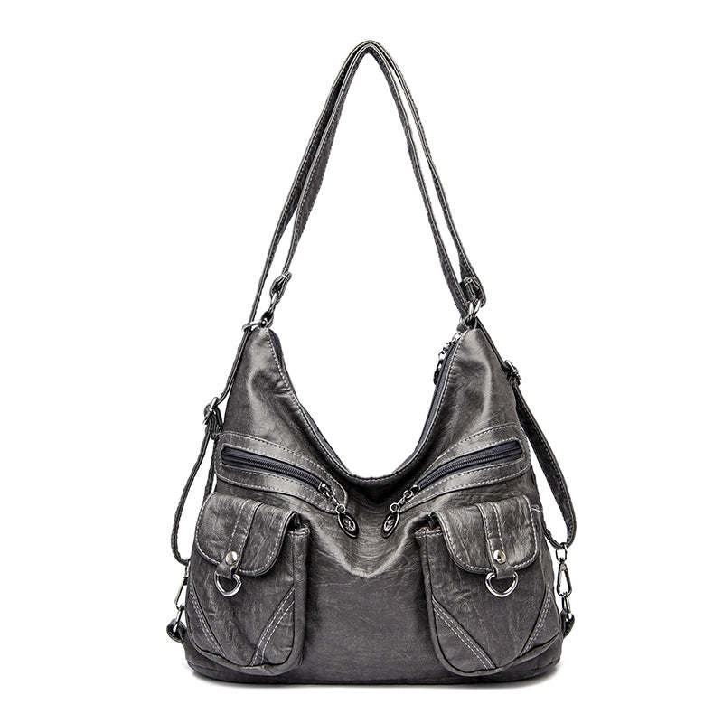 Women's Retro Soft Leather Large Capacity Shoulder Bags