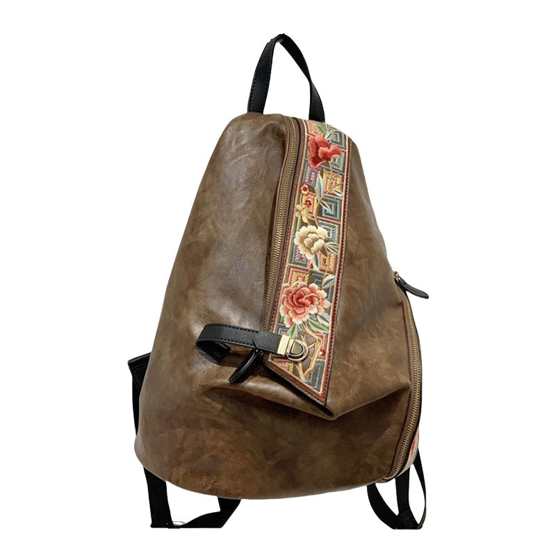 Women's Retro Chinese Style Embroidery With Cheongsam Backpacks