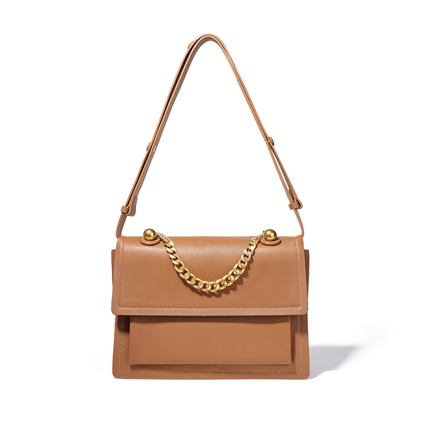 Women's Cowhide For Commuter Niche Texture Large Shoulder Bags