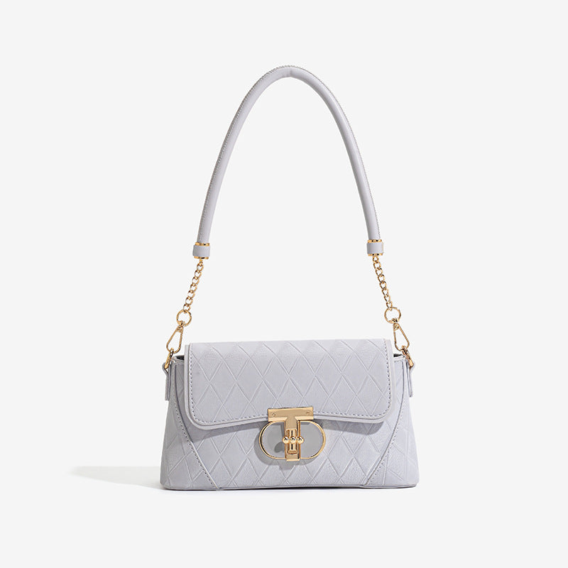 Niche High-grade Rhombus Underarm Fashion Baguette Shoulder Bags