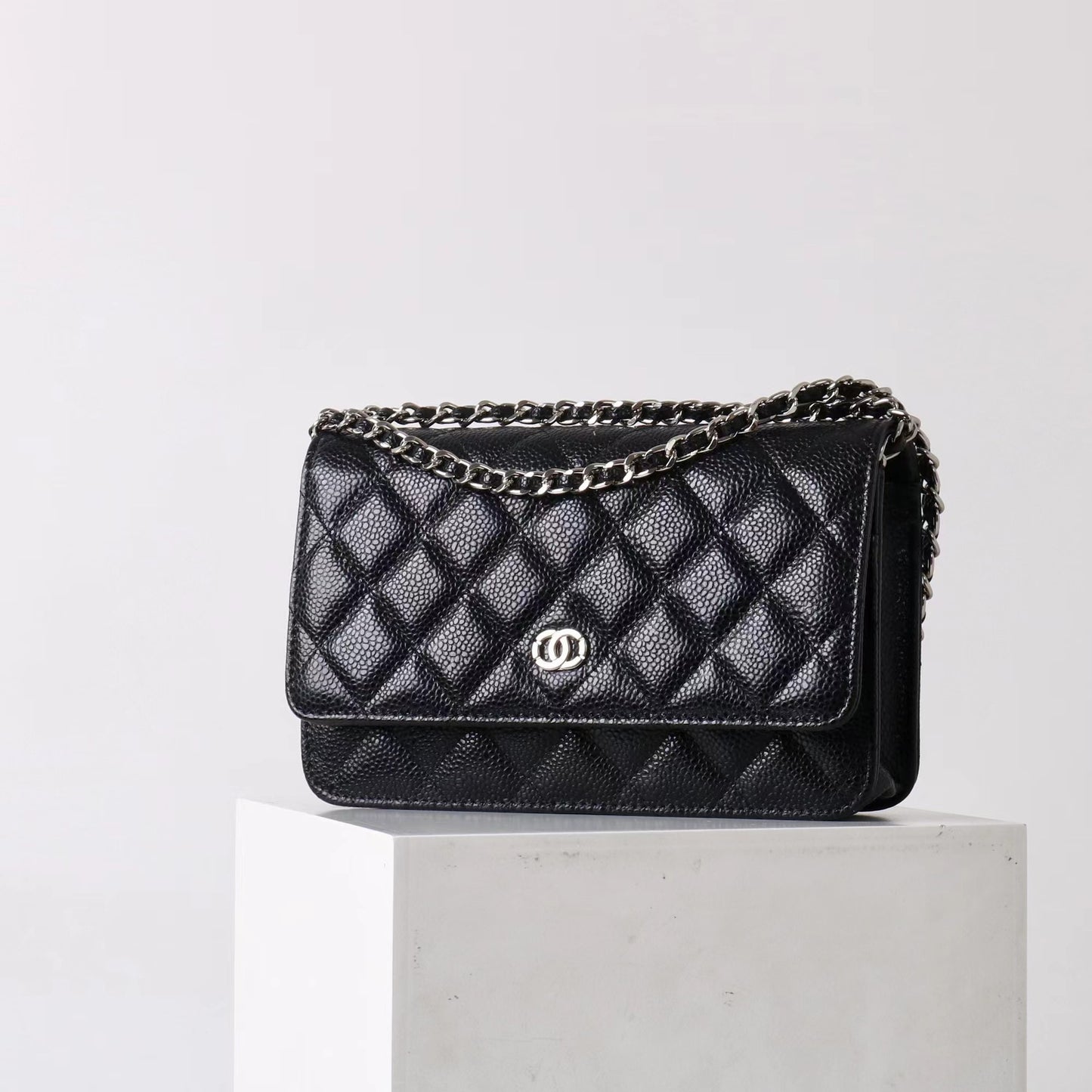 Caviar Genuine Leather Rhombic Fashion Cattlehide Bags