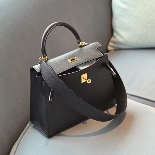 Women's Advanced Texture Kelly Genuine Leather Palm Shoulder Bags