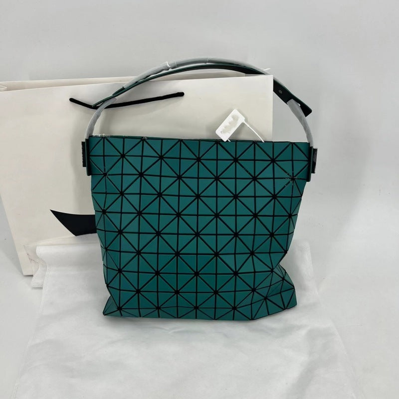 Women's Original Single Geometric Rhombus Baguette Portable Shoulder Bags