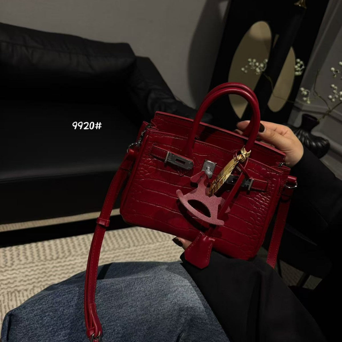 Women's High-grade Genuine Leather Retro Platinum Fashion Crossbody Bags