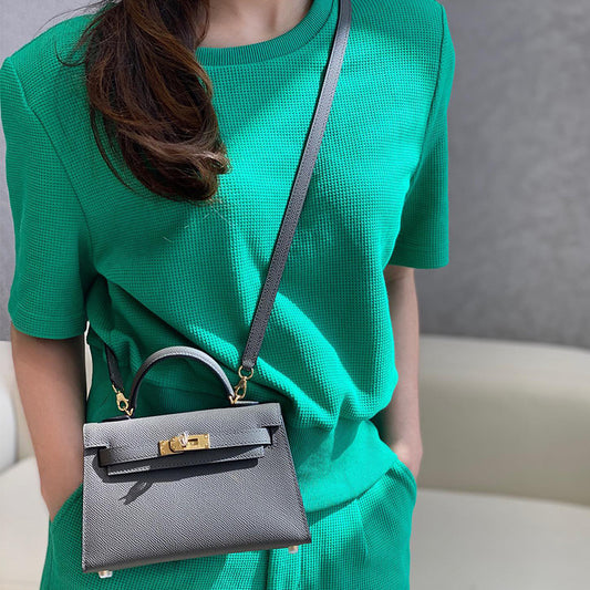 Women's Trendy Kelly Second Generation Genuine Leather Crossbody Bags