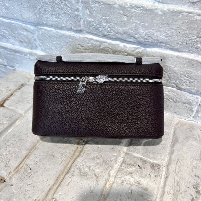 Women's Leather Lunch Box First Layer Cowhide Hand Shoulder Bags