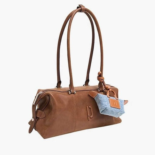 Clown Bowling Oil Wax Long Hand Carrying Shoulder Bags