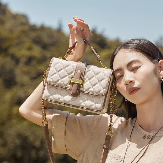 Women's Chain High-grade Light Luxury Leather Portable Handbags