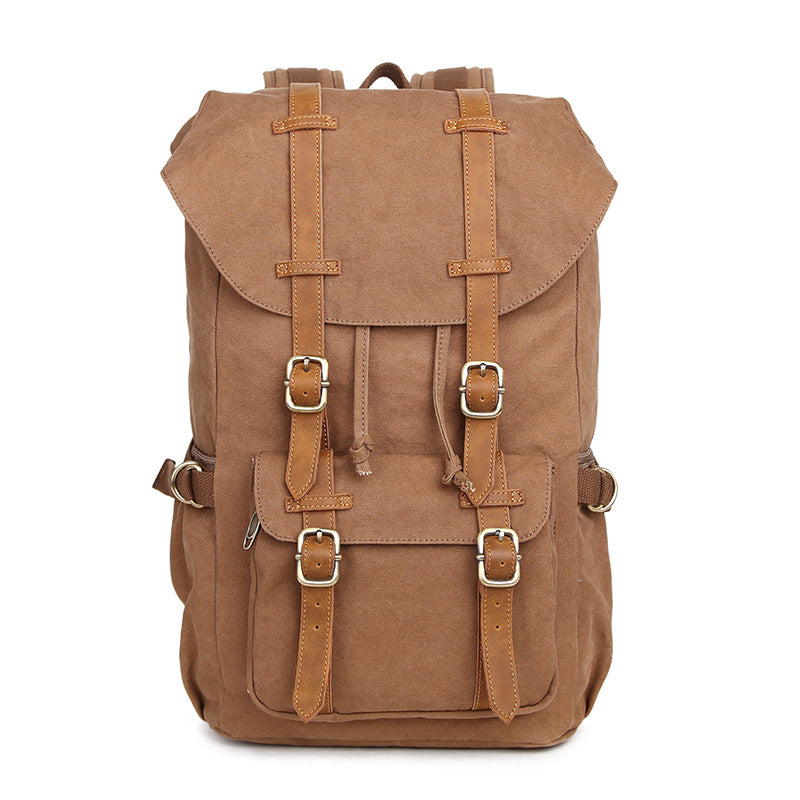 Men's Korean Style Canvas Fashion Trend Business Backpacks