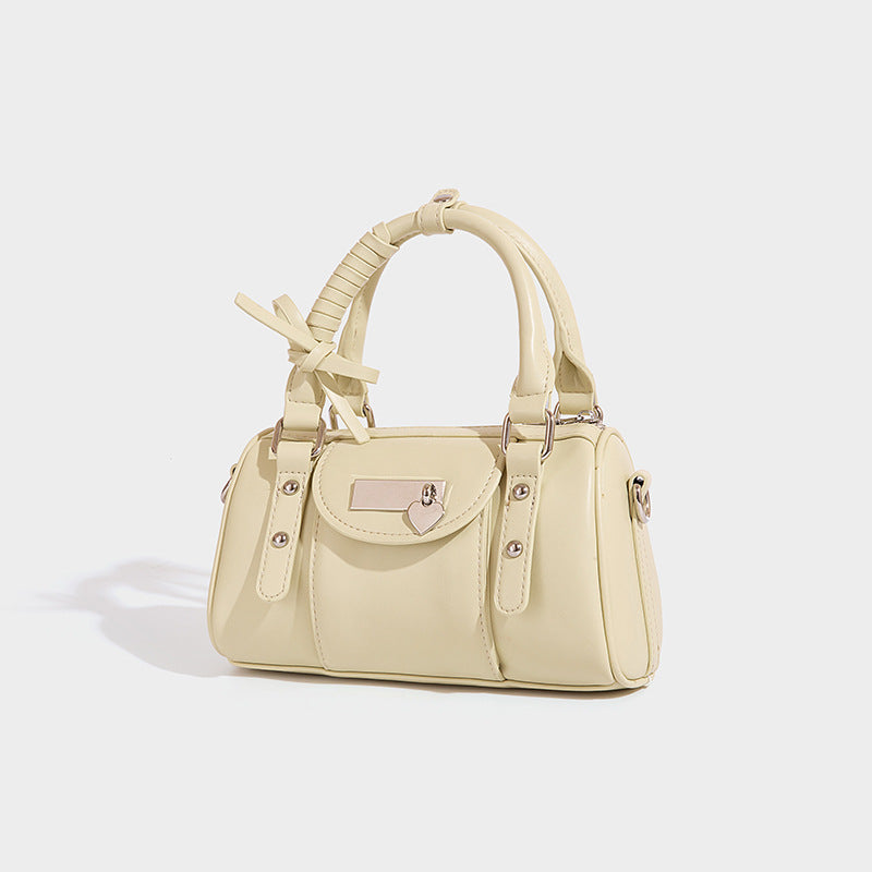 Niche Texture Ballet Bowling Sweet Love Crossbody Bags