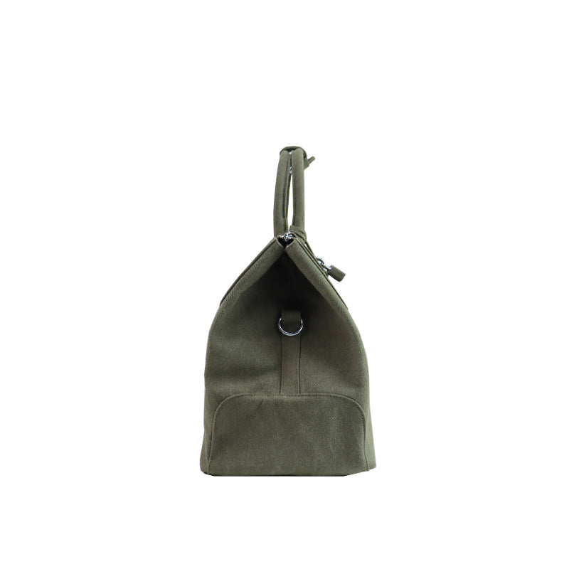 Fashion Faded Army Green Canvas Commuter Handbags