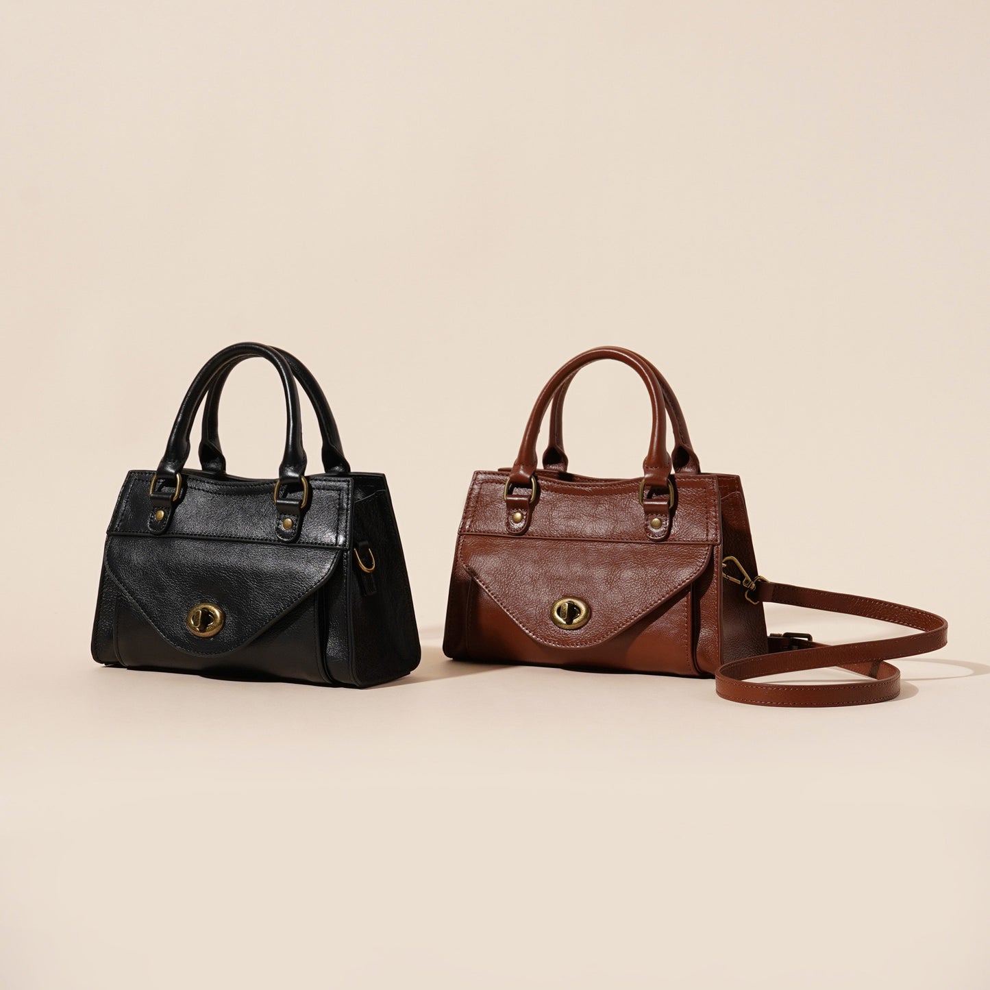 Women's Vintage Leather Cow Popular Fashion Portable Bags