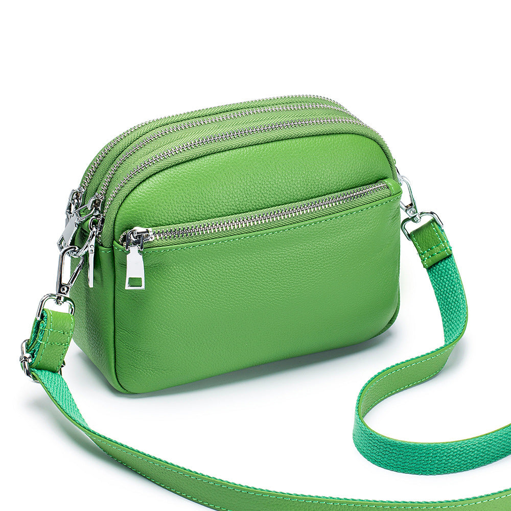 Women's Fashion Mother Triple Zipper Mobile High-grade Shoulder Bags
