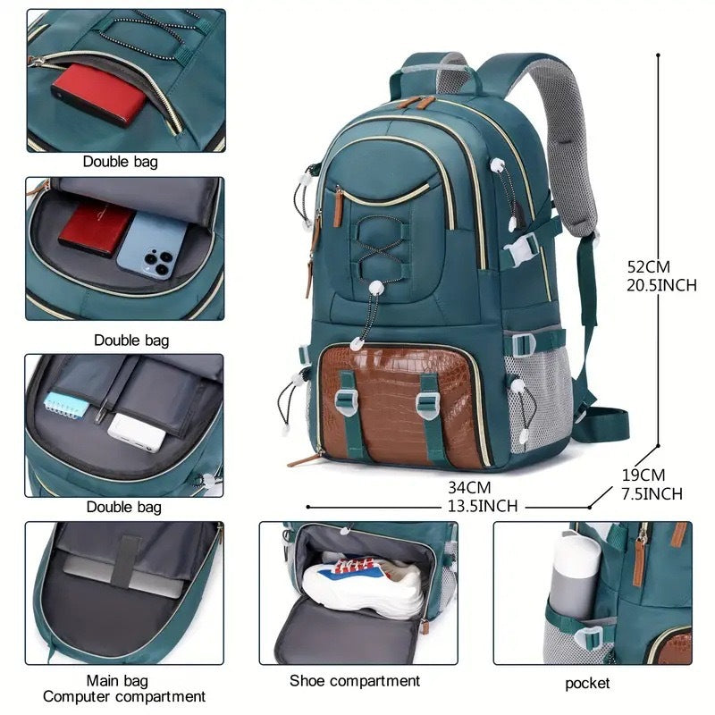 Classy Large Capacity Carpetbag Hiking Oxford Backpacks