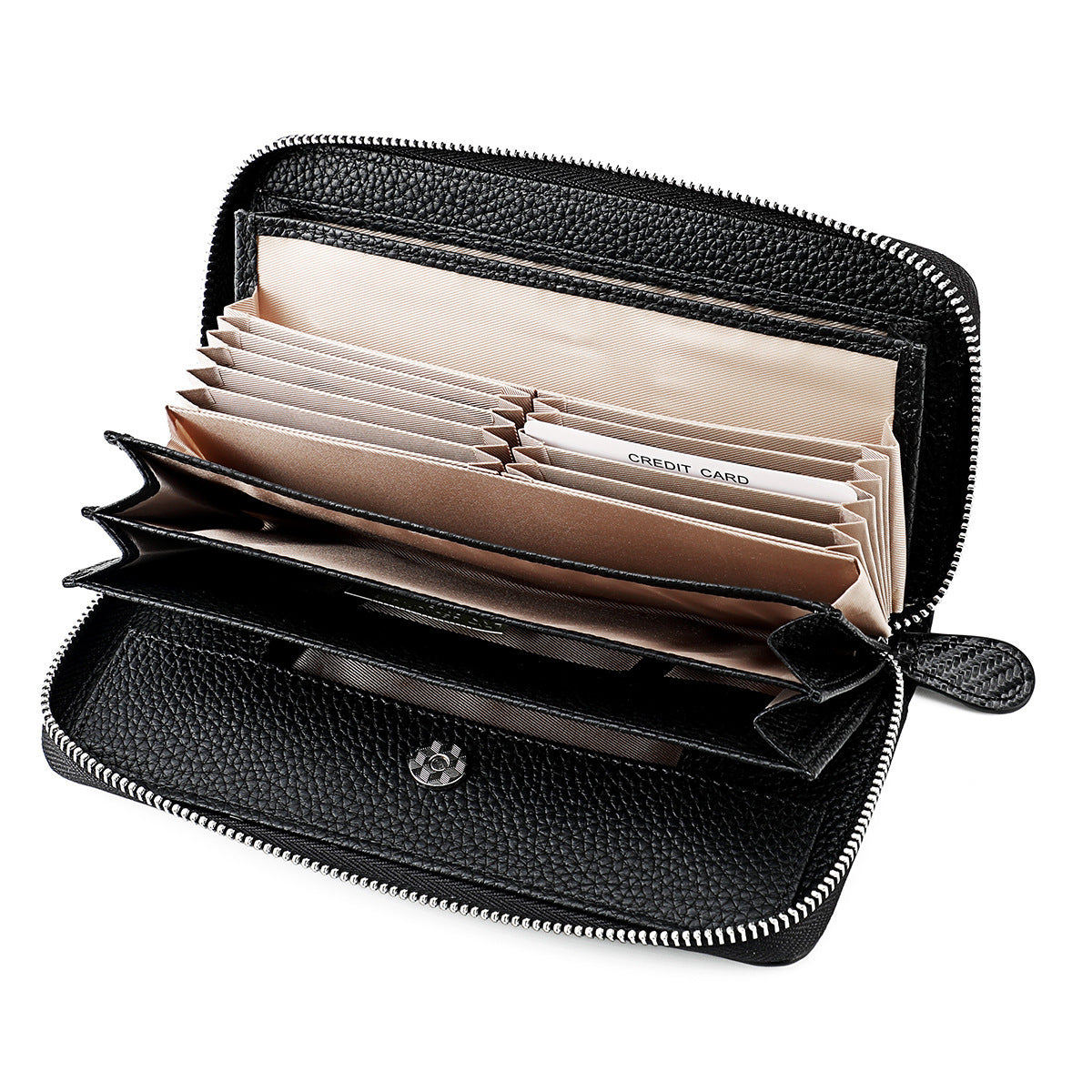 Women's & Men's & Leather High-grade Long Multiple Slots Ladies Wallets