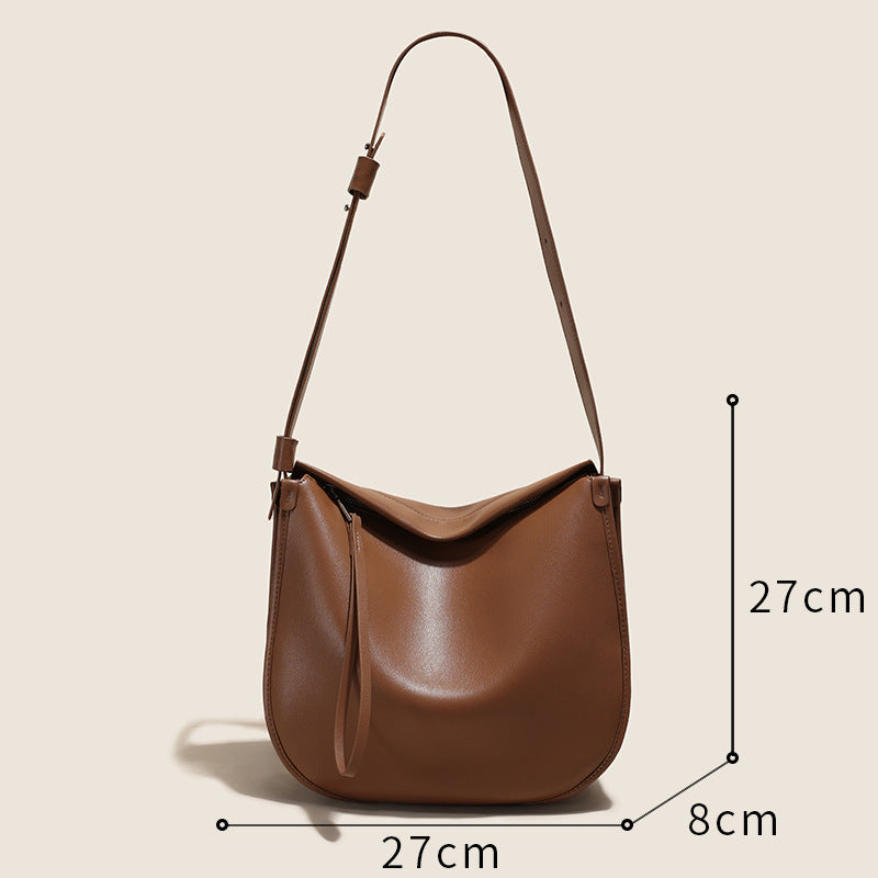 Women's Genuine Leather Large Capacity Shell Niche Crossbody Bags
