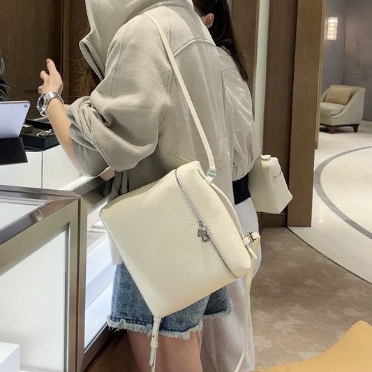Women's Charming Leather Minimalist Soft Lychee Shoulder Bags